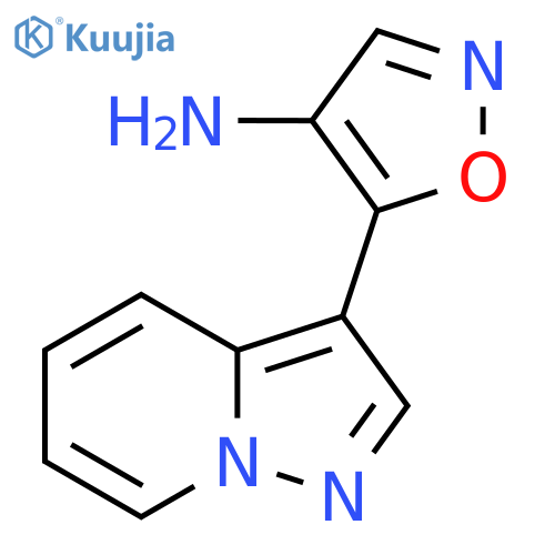 5-{pyrazolo1,5-apyridin-3-yl}-1,2-oxazol-4-amine structure