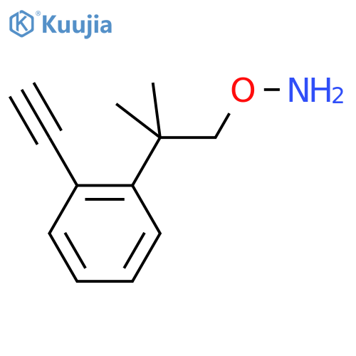 O-2-(2-ethynylphenyl)-2-methylpropylhydroxylamine structure