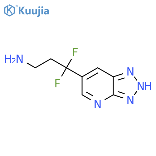 3,3-difluoro-3-{3H-1,2,3triazolo4,5-bpyridin-6-yl}propan-1-amine structure