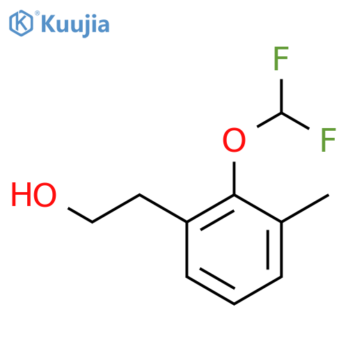 2-2-(difluoromethoxy)-3-methylphenylethan-1-ol structure