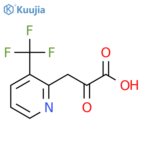 2-oxo-3-3-(trifluoromethyl)pyridin-2-ylpropanoic acid structure
