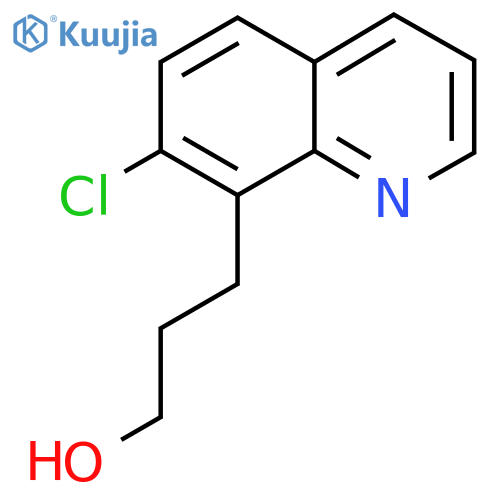 3-(7-chloroquinolin-8-yl)propan-1-ol structure