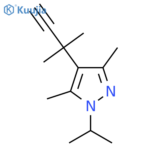 3,5-dimethyl-4-(2-methylbut-3-yn-2-yl)-1-(propan-2-yl)-1H-pyrazole structure