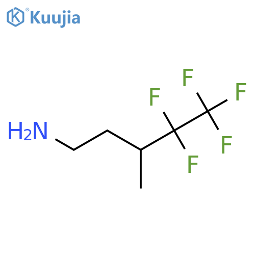 4,4,5,5,5-pentafluoro-3-methylpentan-1-amine structure