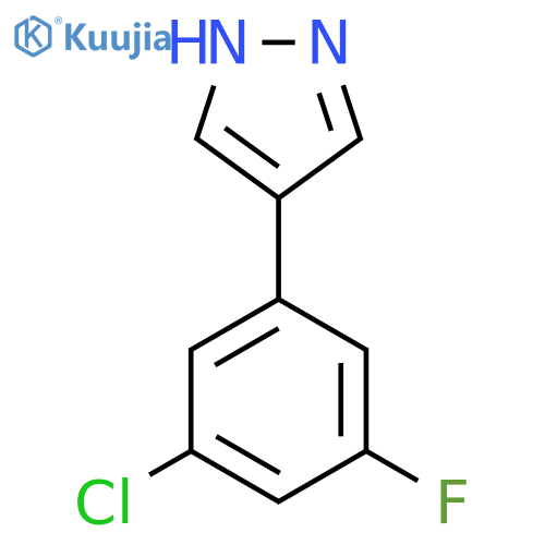 4-(3-chloro-5-fluorophenyl)-1H-pyrazole structure