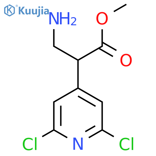 methyl 3-amino-2-(2,6-dichloropyridin-4-yl)propanoate structure