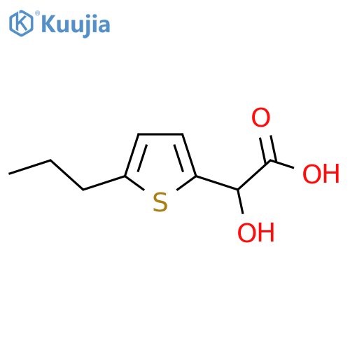 2-hydroxy-2-(5-propylthiophen-2-yl)acetic acid structure