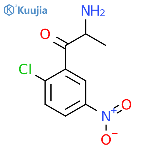 2-Amino-1-(2-chloro-5-nitrophenyl)propan-1-one structure