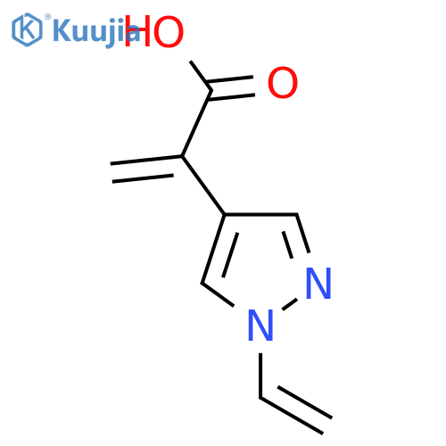 2-(1-ethenyl-1H-pyrazol-4-yl)prop-2-enoic acid structure