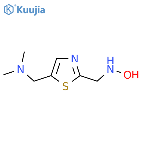 ({2-(hydroxyamino)methyl-1,3-thiazol-5-yl}methyl)dimethylamine structure