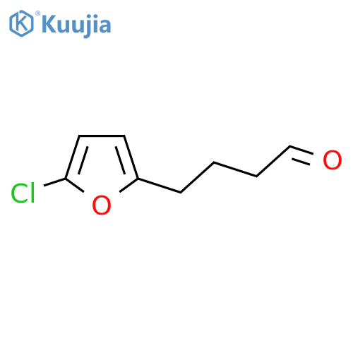 4-(5-chlorofuran-2-yl)butanal structure