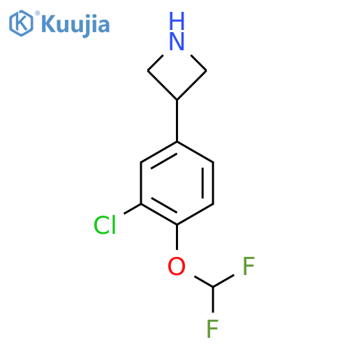 3-3-chloro-4-(difluoromethoxy)phenylazetidine structure