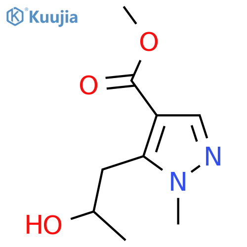 methyl 5-(2-hydroxypropyl)-1-methyl-1H-pyrazole-4-carboxylate structure
