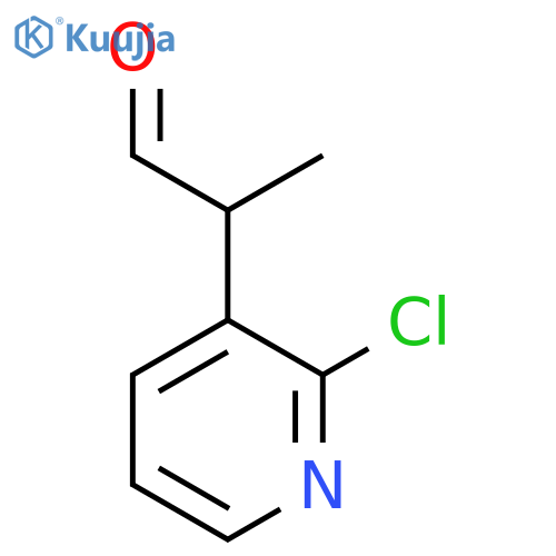 2-(2-chloropyridin-3-yl)propanal structure