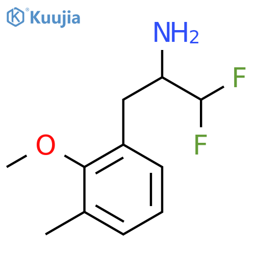 1,1-difluoro-3-(2-methoxy-3-methylphenyl)propan-2-amine structure