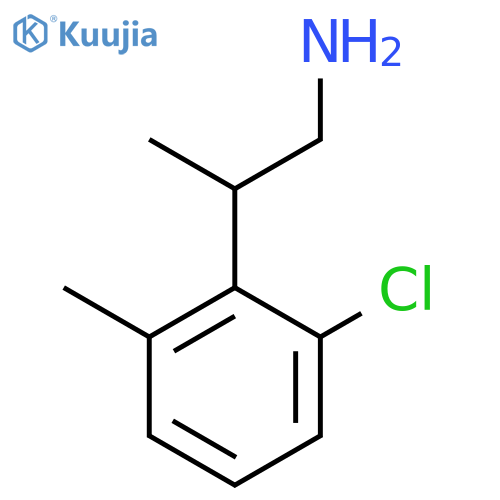 2-(2-chloro-6-methylphenyl)propan-1-amine structure