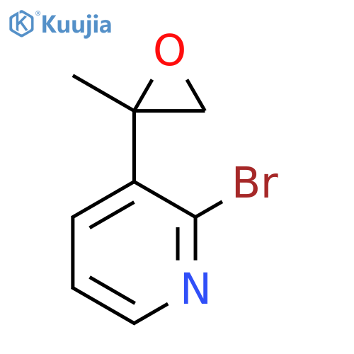 2-bromo-3-(2-methyloxiran-2-yl)pyridine structure