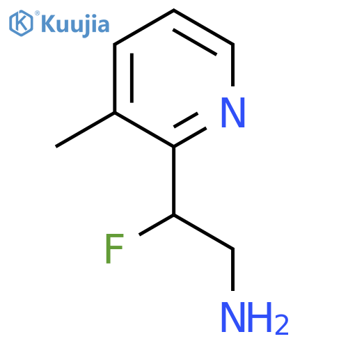 2-fluoro-2-(3-methylpyridin-2-yl)ethan-1-amine structure
