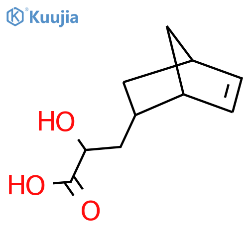 3-{bicyclo2.2.1hept-5-en-2-yl}-2-hydroxypropanoic acid structure