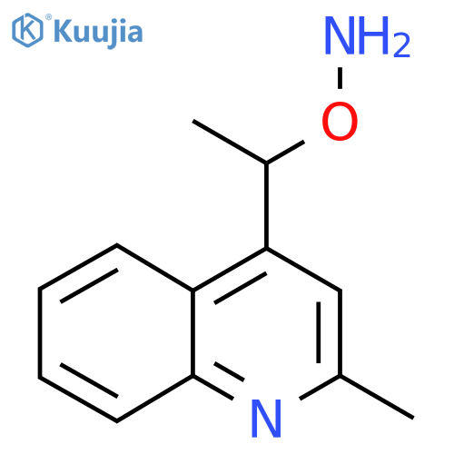 O-1-(2-methylquinolin-4-yl)ethylhydroxylamine structure