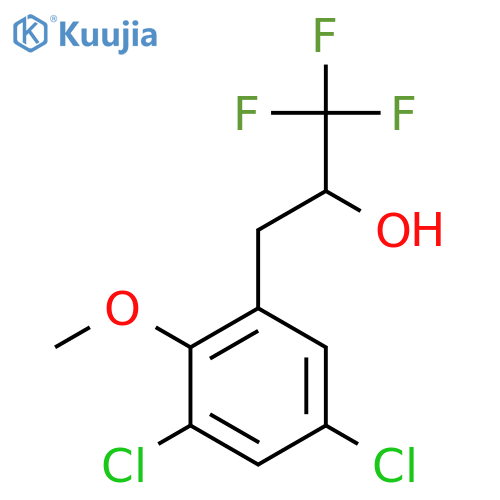 3-(3,5-dichloro-2-methoxyphenyl)-1,1,1-trifluoropropan-2-ol structure