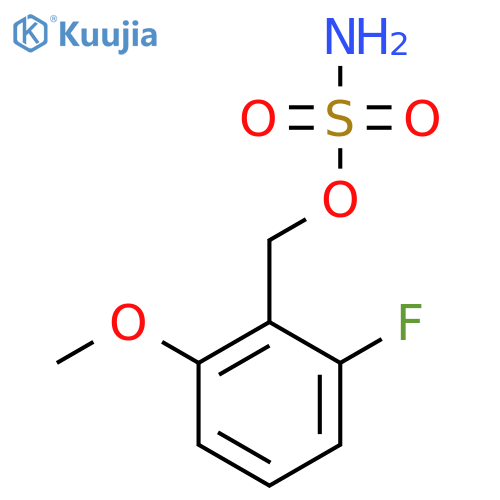 (2-Fluoro-6-methoxyphenyl)methyl sulfamate structure