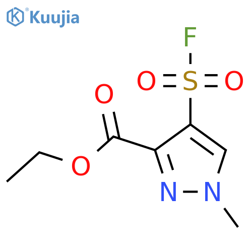 ethyl 4-(fluorosulfonyl)-1-methyl-1H-pyrazole-3-carboxylate structure