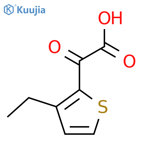 2-(3-ethylthiophen-2-yl)-2-oxoacetic acid structure