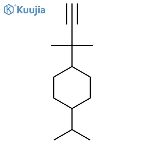 1-(2-methylbut-3-yn-2-yl)-4-(propan-2-yl)cyclohexane structure