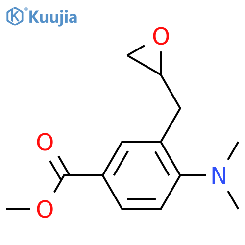methyl 4-(dimethylamino)-3-(oxiran-2-yl)methylbenzoate structure
