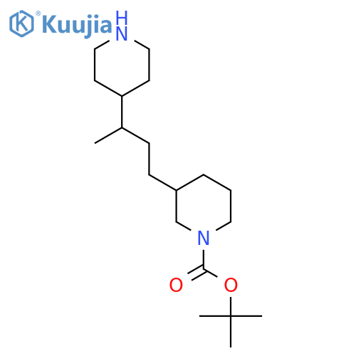 tert-butyl 3-3-(piperidin-4-yl)butylpiperidine-1-carboxylate structure