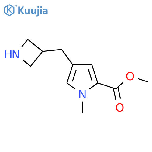 methyl 4-(azetidin-3-yl)methyl-1-methyl-1H-pyrrole-2-carboxylate structure