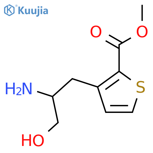methyl 3-(2-amino-3-hydroxypropyl)thiophene-2-carboxylate structure
