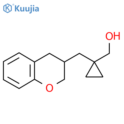 {1-(3,4-dihydro-2H-1-benzopyran-3-yl)methylcyclopropyl}methanol structure
