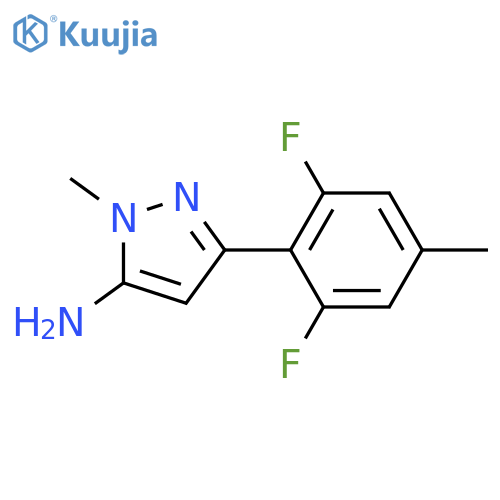 3-(2,6-difluoro-4-methylphenyl)-1-methyl-1H-pyrazol-5-amine structure