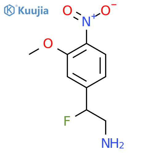 2-fluoro-2-(3-methoxy-4-nitrophenyl)ethan-1-amine structure