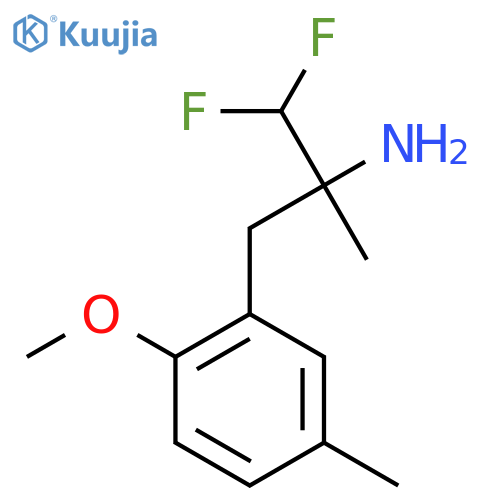 1,1-difluoro-3-(2-methoxy-5-methylphenyl)-2-methylpropan-2-amine structure