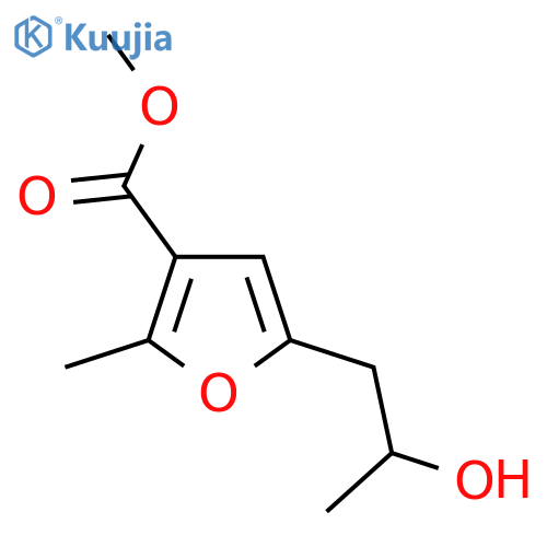methyl 5-(2-hydroxypropyl)-2-methylfuran-3-carboxylate structure