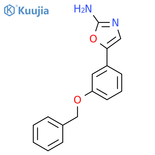 5-3-(benzyloxy)phenyl-1,3-oxazol-2-amine structure