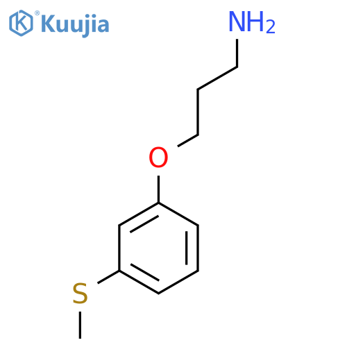 3-3-(methylsulfanyl)phenoxypropan-1-amine structure
