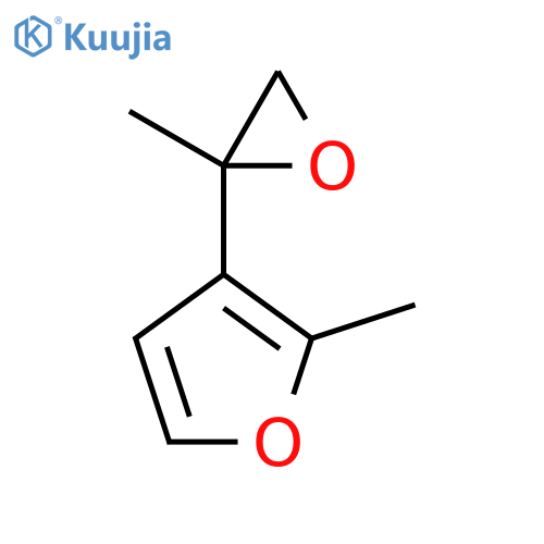 2-methyl-3-(2-methyloxiran-2-yl)furan structure