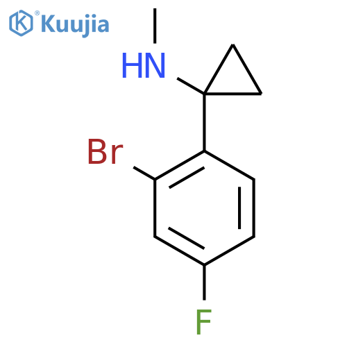 1-(2-bromo-4-fluorophenyl)-N-methylcyclopropan-1-amine structure