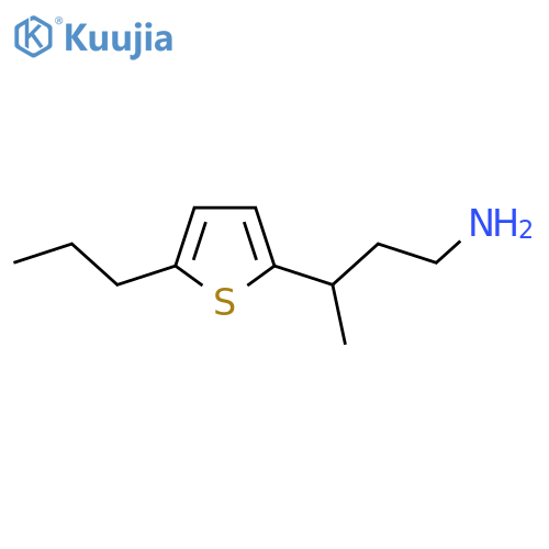 3-(5-propylthiophen-2-yl)butan-1-amine structure