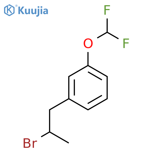 1-(2-bromopropyl)-3-(difluoromethoxy)benzene structure