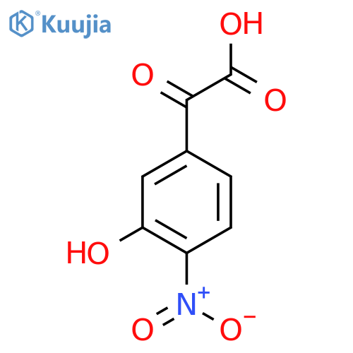 2-(3-hydroxy-4-nitrophenyl)-2-oxoacetic acid structure