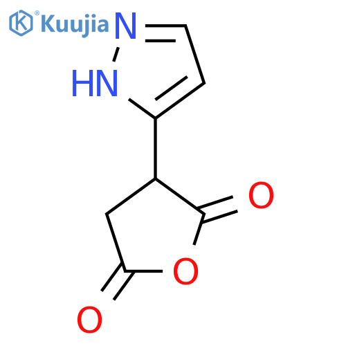 3-(1H-pyrazol-3-yl)oxolane-2,5-dione structure