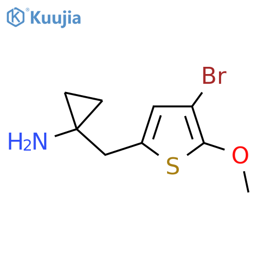 1-(4-bromo-5-methoxythiophen-2-yl)methylcyclopropan-1-amine structure