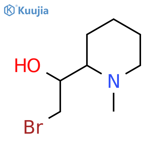 2-bromo-1-(1-methylpiperidin-2-yl)ethan-1-ol structure