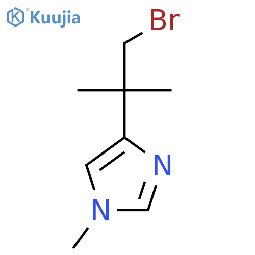 4-(1-bromo-2-methylpropan-2-yl)-1-methyl-1H-imidazole structure