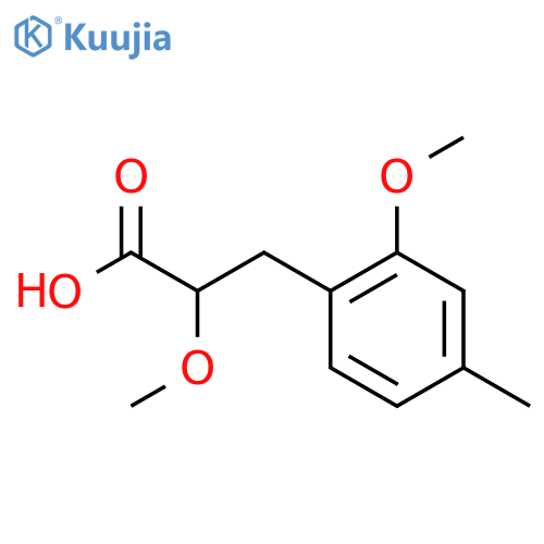 2-methoxy-3-(2-methoxy-4-methylphenyl)propanoic acid structure